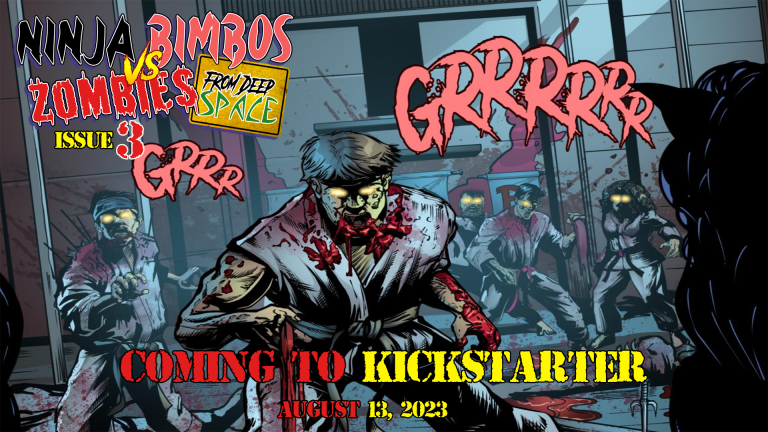 Ninja Bimbos vs Zombies from Deep Space 3 coming to Kickstarter in Mid August